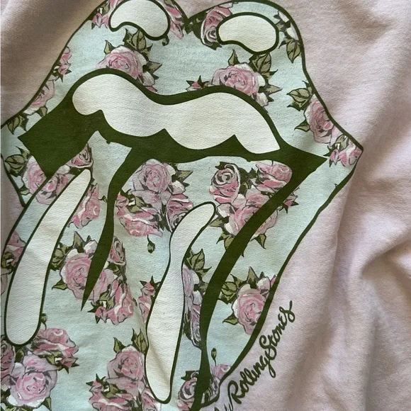 Rolling Stones Pink Graphic Sweatshirt - Picture 2 of 4